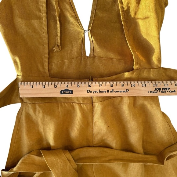Faithful the Brand Mustard Yellow Sleeveless Dress with Button Detail in size 4 - Picture 5 of 13